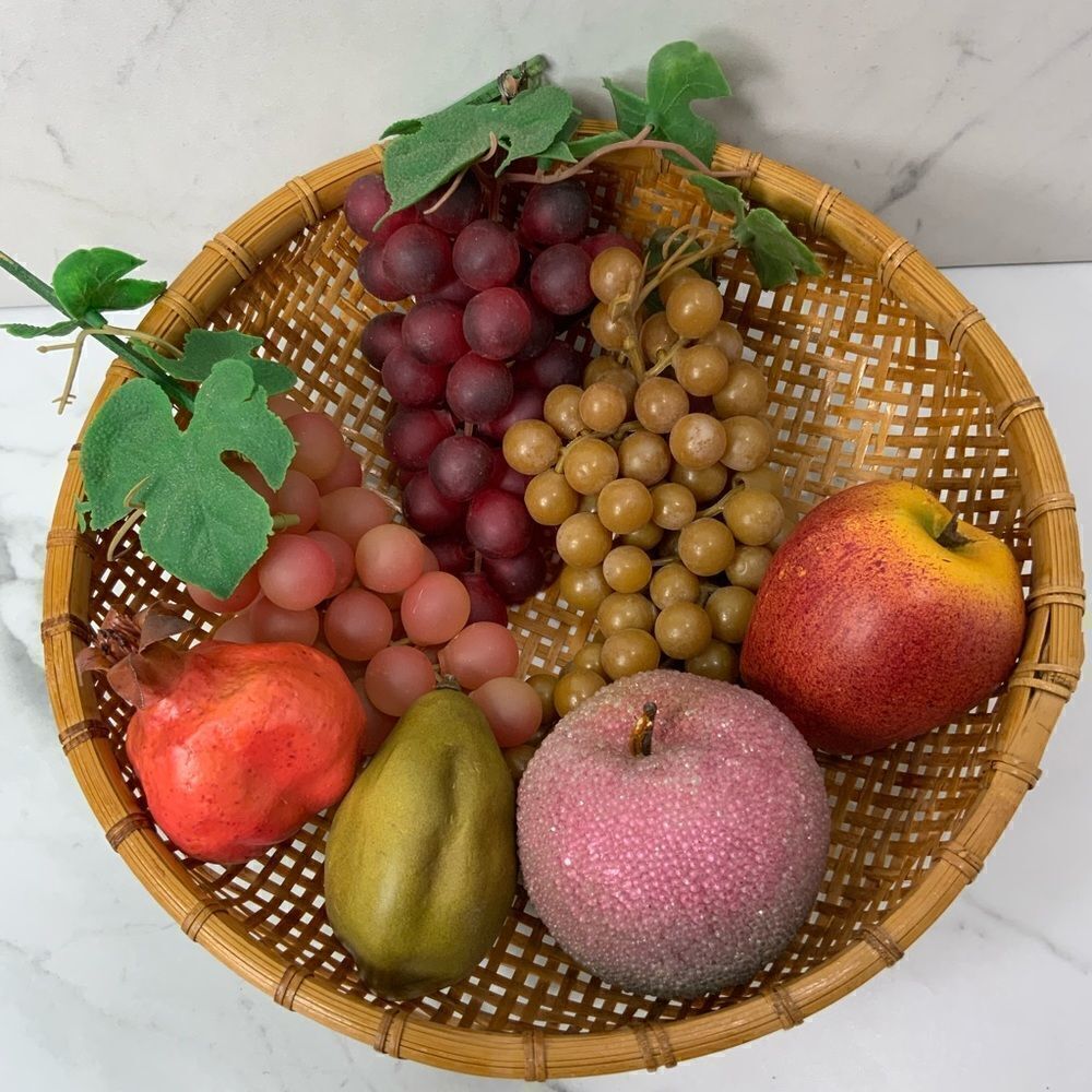 VINTAGE faux fruit